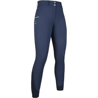 HKM dam Comfort FLO- stil silikon knälapp ridbyxor, djupblå, 28 HKM dam Comfort FLO- stil silikon knälapp ridbyxor, djupblå, 28