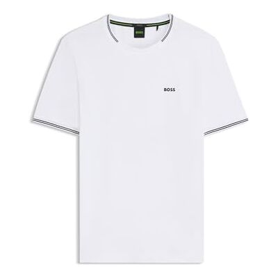 Boss Taul T-tröja för män, Vit, XL Boss Taul T-tröja för män, Vit, XL