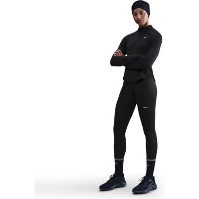 NIKE Dam W Nk Df Tempo Hr 7/8 Tght leggings, svart/reflekterande silv, XS NIKE Dam W Nk Df Tempo Hr 7/8 Tght leggings, svart/reflekterande silv, XS
