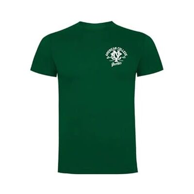 AMERICAN COLLEGE USA T-shirts sport andas tryckta unisex kläder barn pojkar och flickor casual modell ACTSW6 mörkgrön 10 år, Färg: grön, 10 �r AMERICAN COLLEGE USA T-shirts sport andas tryckta unisex kläder barn pojkar och flickor casual modell ACTSW6 mörkgrön 10 år, Färg: grön, 10 �r