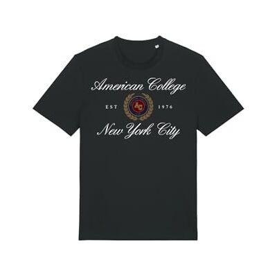 AMERICAN COLLEGE USA Svart T-shirt 8 år gammal kontrakterad, svart, 8 �r AMERICAN COLLEGE USA Svart T-shirt 8 år gammal kontrakterad, svart, 8 �r