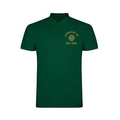AMERICAN COLLEGE USA Pikétröjor sport andas tryckta kläder unisex barn pojkar och flickor casual modell ACPLW4 mörkgrön 14 år gammal, Färg: grön, 14 �r AMERICAN COLLEGE USA Pikétröjor sport andas tryckta kläder unisex barn pojkar och flickor casual modell ACPLW4 mörkgrön 14 år gammal, Färg: grön, 14 �r