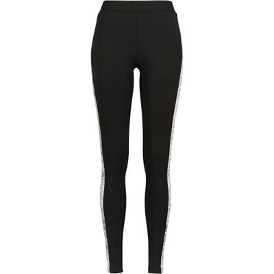 Urban Classics Djurtryck leggings för kvinnor, yoga-fitnessbyxor, långa streetwear- och sportbyxor med djurpälsmönster på sidan, Blk/orm, XS Smal Urban Classics Djurtryck leggings för kvinnor, yoga-fitnessbyxor, långa streetwear- och sportbyxor med djurpälsmönster på sidan, Blk/orm, XS Smal