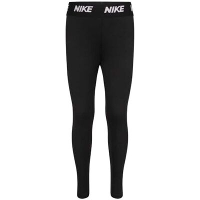 NIKE Sport Essent Prtd Leggings för flickor, Black, 6/7 år NIKE Sport Essent Prtd Leggings för flickor, Black, 6/7 år