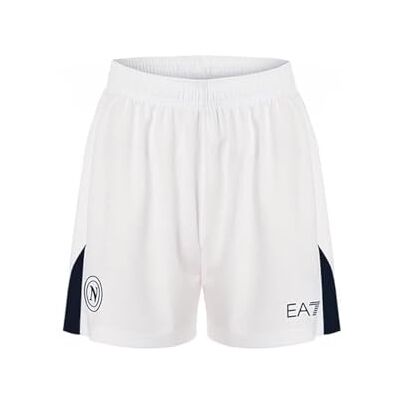 SSC NAPOLI smart millenials srl Junior race shorts vit blå, EA7 officiell produkt, fotbollsshorts för vuxna 2024/2025–14 år, Vit/blå, 14 år SSC NAPOLI smart millenials srl Junior race shorts vit blå, EA7 officiell produkt, fotbollsshorts för vuxna 2024/2025–14 år, Vit/blå, 14 år