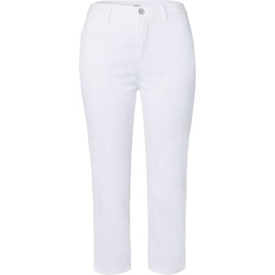 Brax Dam stil Mary Capri sommarcapri I byxor, Vit, 36W x 34L Brax Dam stil Mary Capri sommarcapri I byxor, Vit, 36W x 34L