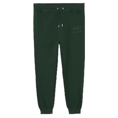 GANT REG Tonal Shield Sweatpants, Tartan grön, XL GANT REG Tonal Shield Sweatpants, Tartan grön, XL