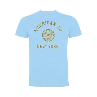 AMERICAN COLLEGE USA T-shirts sport andas tryckta unisex kläder barn pojkar och flickor casual modell ACTSW4 himmelsblå 8 år, turkos, 8 �r AMERICAN COLLEGE USA T-shirts sport andas tryckta unisex kläder barn pojkar och flickor casual modell ACTSW4 himmelsblå 8 år, turkos, 8 �r