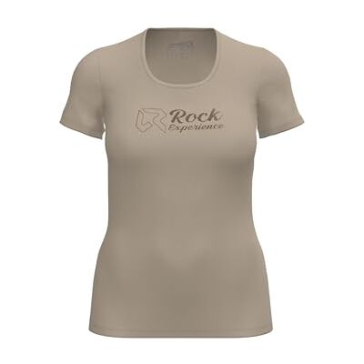 Rock Experience Tangerine Trip SS Woman T-shirt Kortärmad T-shirt, Beige, S Rock Experience Tangerine Trip SS Woman T-shirt Kortärmad T-shirt, Beige, S