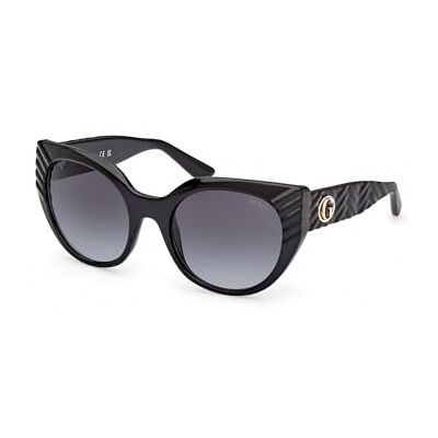 GUESS Mujer Gu00255 Gafas, 01b Shiny Black, 53/20/135 GUESS Mujer Gu00255 Gafas, 01b Shiny Black, 53/20/135