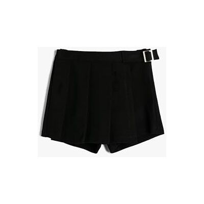 Koton Girls's Mini Skort Buckled detalj pleated shorts, Svart (999), 13-14 år Koton Girls's Mini Skort Buckled detalj pleated shorts, Svart (999), 13-14 år