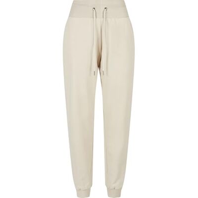 Urban Classics Kvinnors organiska högmidja sweatpants träningsbyxor, beige, L Urban Classics Kvinnors organiska högmidja sweatpants träningsbyxor, beige, L