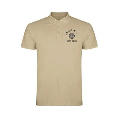 AMERICAN COLLEGE USA Pikétröjor sport andas tryckta blandade kläder herr och dam casual modell ACPLW4 Beige XXL, Beige färg, XXL AMERICAN COLLEGE USA Pikétröjor sport andas tryckta blandade kläder herr och dam casual modell ACPLW4 Beige XXL, Beige färg, XXL