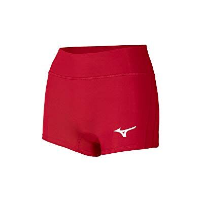 Mizuno Kvinnor Apex 2,5 tum Inseam Volleyboll Kort Röd XS Mizuno Kvinnor Apex 2,5 tum Inseam Volleyboll Kort Röd XS