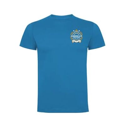 AMERICAN COLLEGE USA T-shirts sport andas tryckta unisex kläder barn pojkar och flickor casual modell ACTSW5 indigo 16 år gammal, Indigo, 16 �r AMERICAN COLLEGE USA T-shirts sport andas tryckta unisex kläder barn pojkar och flickor casual modell ACTSW5 indigo 16 år gammal, Indigo, 16 �r