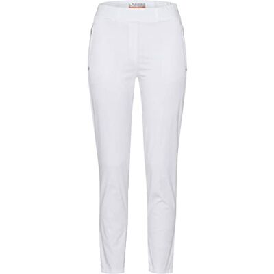 RAPHAELA by Brax Dam Lavina Zip 6/8 byxor, vit, normal RAPHAELA by Brax Dam Lavina Zip 6/8 byxor, vit, normal