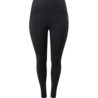 Reebok Dam Ts Lux Hr Tight, Svart/Vit, XL Reebok Dam Ts Lux Hr Tight, Svart/Vit, XL
