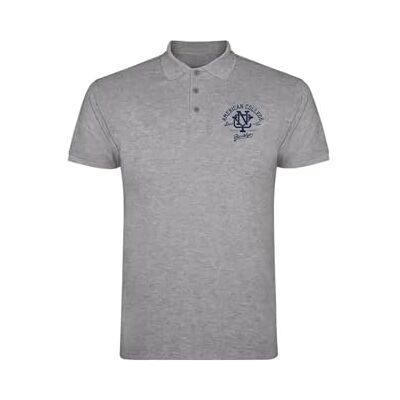 AMERICAN COLLEGE USA Pikétröjor sport andas tryckta kläder unisex barn pojkar och flickor casual modell ACPLW6 MELL grå 16 år, Färg: grå, 16 �r AMERICAN COLLEGE USA Pikétröjor sport andas tryckta kläder unisex barn pojkar och flickor casual modell ACPLW6 MELL grå 16 år, Färg: grå, 16 �r