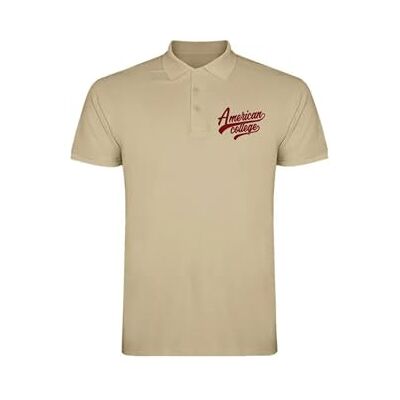AMERICAN COLLEGE USA Pikétröjor sport andas tryckta kläder unisex barn pojkar och flickor casual modell ACPLW1 beige 16 år, Beige färg, 16 �r AMERICAN COLLEGE USA Pikétröjor sport andas tryckta kläder unisex barn pojkar och flickor casual modell ACPLW1 beige 16 år, Beige färg, 16 �r