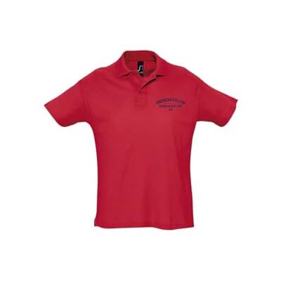 AMERICAN COLLEGE USA unisex barnpolo pojkar flickor t-shirt, röd, 10 år AMERICAN COLLEGE USA unisex barnpolo pojkar flickor t-shirt, röd, 10 år