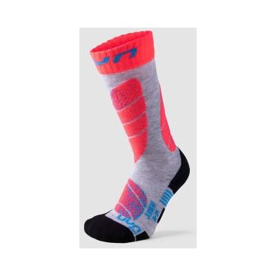 UYN Pojkar Junior skidor grå (Light Grey/Coral Fluo) 27-30 UYN Pojkar Junior skidor grå (Light Grey/Coral Fluo) 27-30