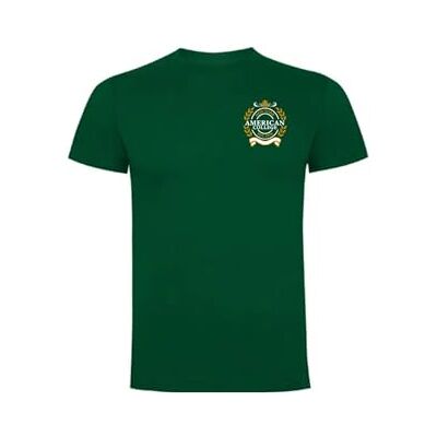 AMERICAN COLLEGE USA T-shirts sport andas tryckta unisex kläder barn pojkar och flickor casual modell ACTSW5 mörkgrön XXL, Färg: grön, XXL AMERICAN COLLEGE USA T-shirts sport andas tryckta unisex kläder barn pojkar och flickor casual modell ACTSW5 mörkgrön XXL, Färg: grön, XXL