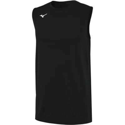 Mizuno ärmlös volleybolltröja för män, Svart, XL Mizuno ärmlös volleybolltröja för män, Svart, XL