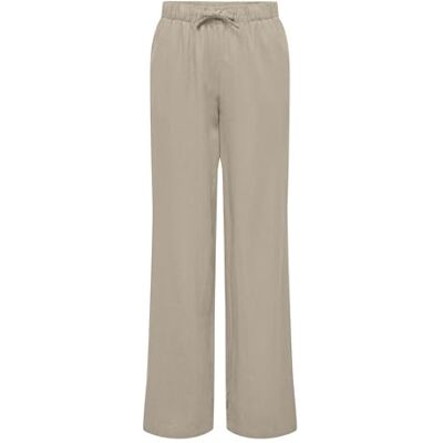 ONLY Onlcaro Mw Linne Bl pull-up byxa Pant PNT tygbyxor, Oxford brun, (L) W x 32L ONLY Onlcaro Mw Linne Bl pull-up byxa Pant PNT tygbyxor, Oxford brun, (L) W x 32L