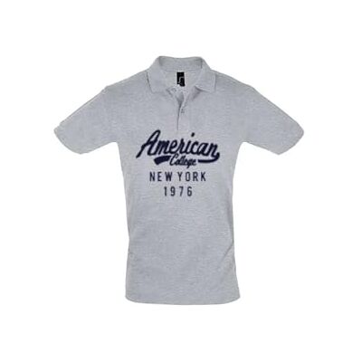 AMERICAN COLLEGE USA unisex barnpolo pojkar flickor t-shirt, GRÅ, 4 år AMERICAN COLLEGE USA unisex barnpolo pojkar flickor t-shirt, GRÅ, 4 år