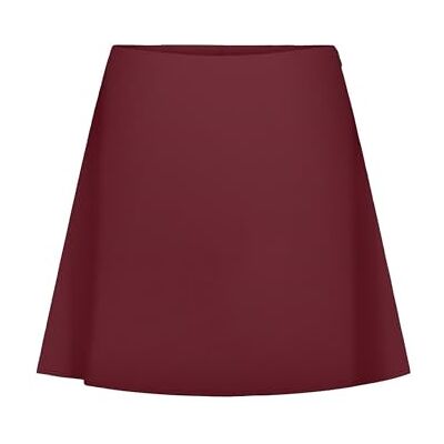 ONLY Onlnova Life Elite Jean Skort, Cabernet, XL ONLY Onlnova Life Elite Jean Skort, Cabernet, XL