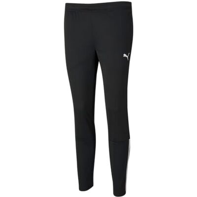 PUMA Dam Teamliga träningsbyxor, svart vit, S PUMA Dam Teamliga träningsbyxor, svart vit, S