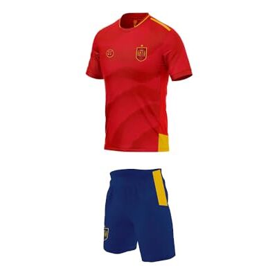 smartketing Minikit Spanien hemskjorta 2024 unisex barn jersey, Röd, 8 años smartketing Minikit Spanien hemskjorta 2024 unisex barn jersey, Röd, 8 años