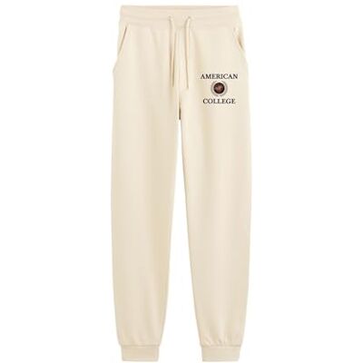 AMERICAN COLLEGE USA Chinos joggingbyxor sport varma kläder blandade män och kvinnor casual modell ACJOGW7 beige S, Beige färg, S AMERICAN COLLEGE USA Chinos joggingbyxor sport varma kläder blandade män och kvinnor casual modell ACJOGW7 beige S, Beige färg, S