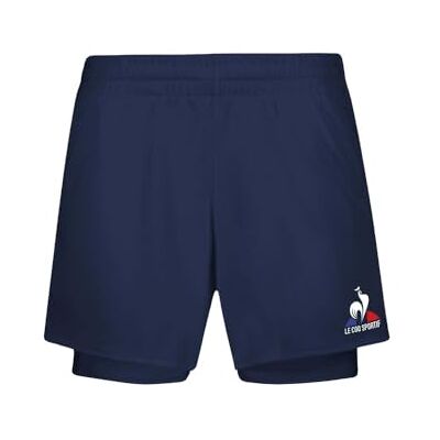 Le Coq Sportif Short Tennis Short N°1 W Dress Blues/New Optic Dress Blues/New Optical White M Dam, Klänning Blues/ny optisk vit, M Le Coq Sportif Short Tennis Short N°1 W Dress Blues/New Optic Dress Blues/New Optical White M Dam, Klänning Blues/ny optisk vit, M