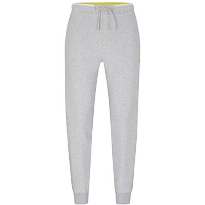 Boss Hadiko för män 1 joggingbyxor av bomullsblandning med sidoränder, Ljus/pastellgrå, M Boss Hadiko för män 1 joggingbyxor av bomullsblandning med sidoränder, Ljus/pastellgrå, M