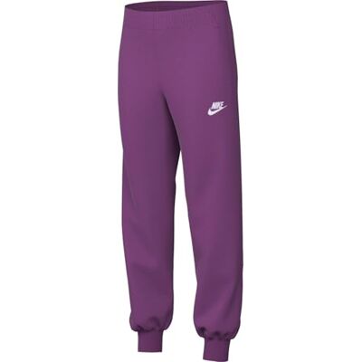 NIKE sportkläder klubb fleece anpassade byxor med hög midja för äldre barn (flickor), varm fuchsia/varm fuchsia/vit, FD2921-518, M NIKE sportkläder klubb fleece anpassade byxor med hög midja för äldre barn (flickor), varm fuchsia/varm fuchsia/vit, FD2921-518, M