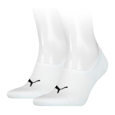 PUMA Unisex footie strumpa, Vit, 35/38 EU PUMA Unisex footie strumpa, Vit, 35/38 EU
