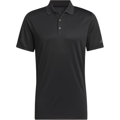 adidas Men's Adi Performance Polo Shirt, Black, Large adidas Men's Adi Performance Polo Shirt, Black, Large