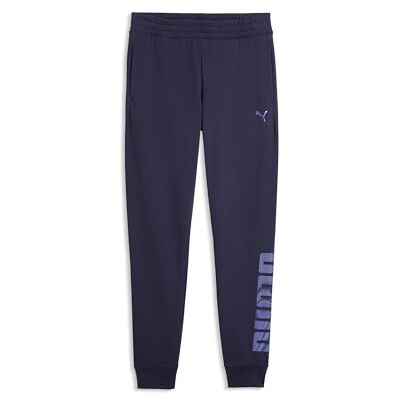 PUMA ESS Logo LAB Metalliska träningsbyxor TR cl djup plommon PUMA ESS Logo LAB Metalliska träningsbyxor TR cl djup plommon