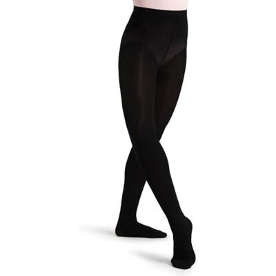 Capezio Dam Hold & Stretch Footed Tight Tight Tight, svart, S Capezio Dam Hold & Stretch Footed Tight Tight Tight, svart, S