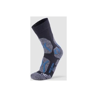 UYN herr vinter merino trekking strumpor Antracit melange/bensin blå 39-41 UYN herr vinter merino trekking strumpor Antracit melange/bensin blå 39-41