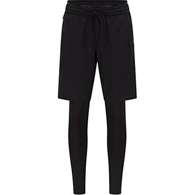 Boss Herr Liem Running Leggins Bermudas, Black1, 52 Boss Herr Liem Running Leggins Bermudas, Black1, 52