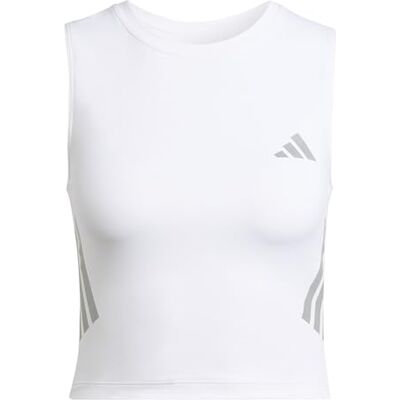adidas dam Adi365 Running Climacool Iconic Crop Tank Shirt, white, XL adidas dam Adi365 Running Climacool Iconic Crop Tank Shirt, white, XL