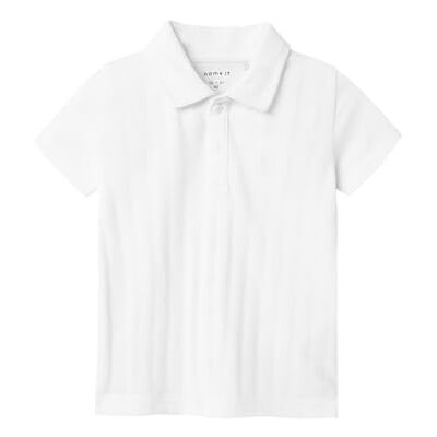 NAME IT Pojkar Nmmfene Ss Polo, Ljus vit, 110 NAME IT Pojkar Nmmfene Ss Polo, Ljus vit, 110