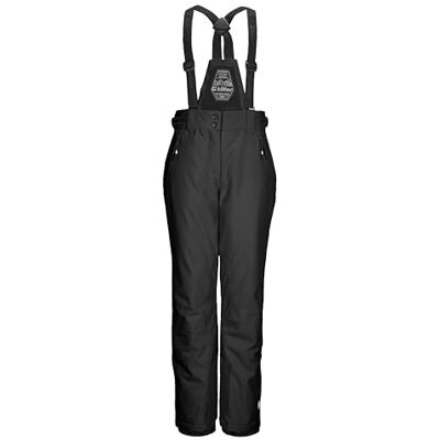 Killtec Skidbyxor/funktionella byxor för flickor med avtagbar overall, kantskydd och snöfall KSW 213 GRLS SKI PNTS, svart, 128, 43650-000 Killtec Skidbyxor/funktionella byxor för flickor med avtagbar overall, kantskydd och snöfall KSW 213 GRLS SKI PNTS, svart, 128, 43650-000