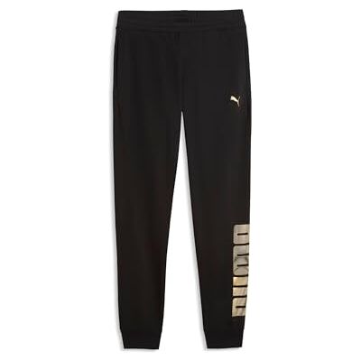 PUMA ESS Logo LAB Metalliska träningsbyxor TR cl Svart PUMA ESS Logo LAB Metalliska träningsbyxor TR cl Svart