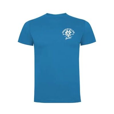 AMERICAN COLLEGE USA T-shirts sport andas tryckta unisex kläder barn pojkar och flickor casual modell ACTSW6 indigo 16 år gammal, Indigo, 16 �r AMERICAN COLLEGE USA T-shirts sport andas tryckta unisex kläder barn pojkar och flickor casual modell ACTSW6 indigo 16 år gammal, Indigo, 16 �r