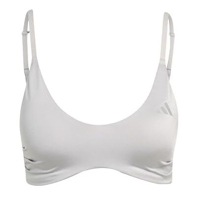 adidas Kobiety Optime Essentials Workout Shine Light Support Bra, grey two, XXL adidas Kobiety Optime Essentials Workout Shine Light Support Bra, grey two, XXL