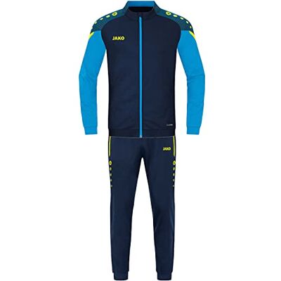 JAKO Unisex barn träningsoverall polyester performance, marin/ blå, 116 JAKO Unisex barn träningsoverall polyester performance, marin/ blå, 116