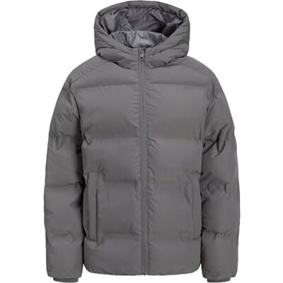 JACK & JONES JUNIOR Jjesoho Puffer Hood Sn Jnr, Castlerock, Numeric_152, Slottsklippa, numeric_152 JACK & JONES JUNIOR Jjesoho Puffer Hood Sn Jnr, Castlerock, Numeric_152, Slottsklippa, numeric_152